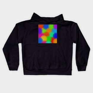 colorful abstract pop art pattern Kids Hoodie